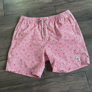 Psycho Bunny Mens Swim Trunks Size M